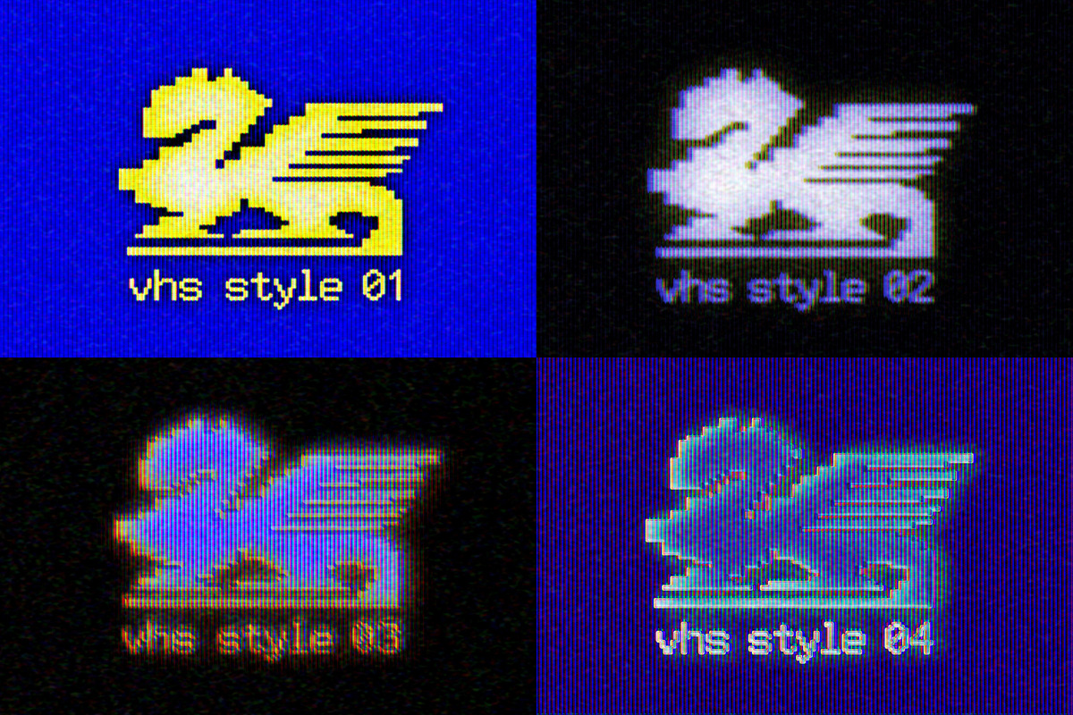 VHS Tape Text & Logo Effect, a Layer Style Add-On by Design Squad
