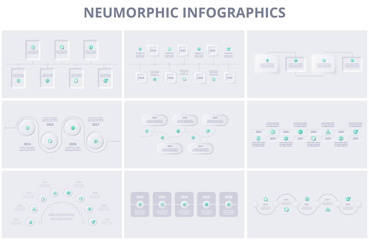 Neumorphic Animated Template preview 5