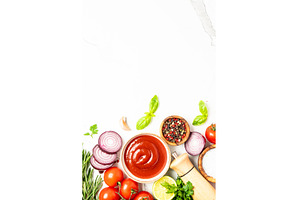 Food background, cooking ingredients, a Food & Drink Photo by Nadia-nb