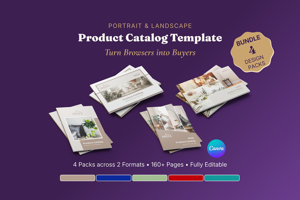 Product Catalog 2 Packs in 2 Formats, a Magazine Template by B2 Studio (Photo 1 of 19)
