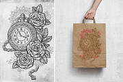 Time and clock. Graphic set, an Illustration by Astarta (Thumbnail 2 of 5)