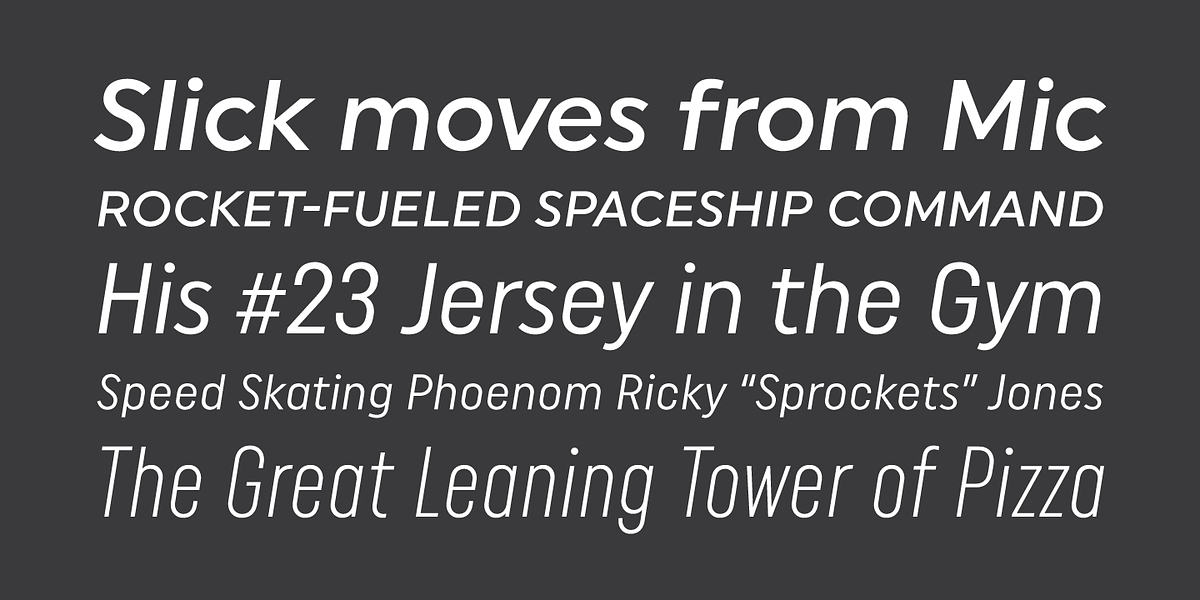 Uniform Italic, a Sans Serif Font by Miller Type Foundry (Photo 5 of 12)