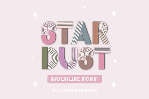 Stardust Multiline Retro Font
