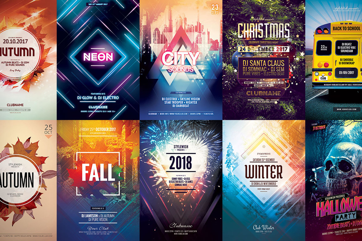 100+ Flyer Templates - Mega Bundle, a Flyer Template by styleWish (Photo 11 of 11)