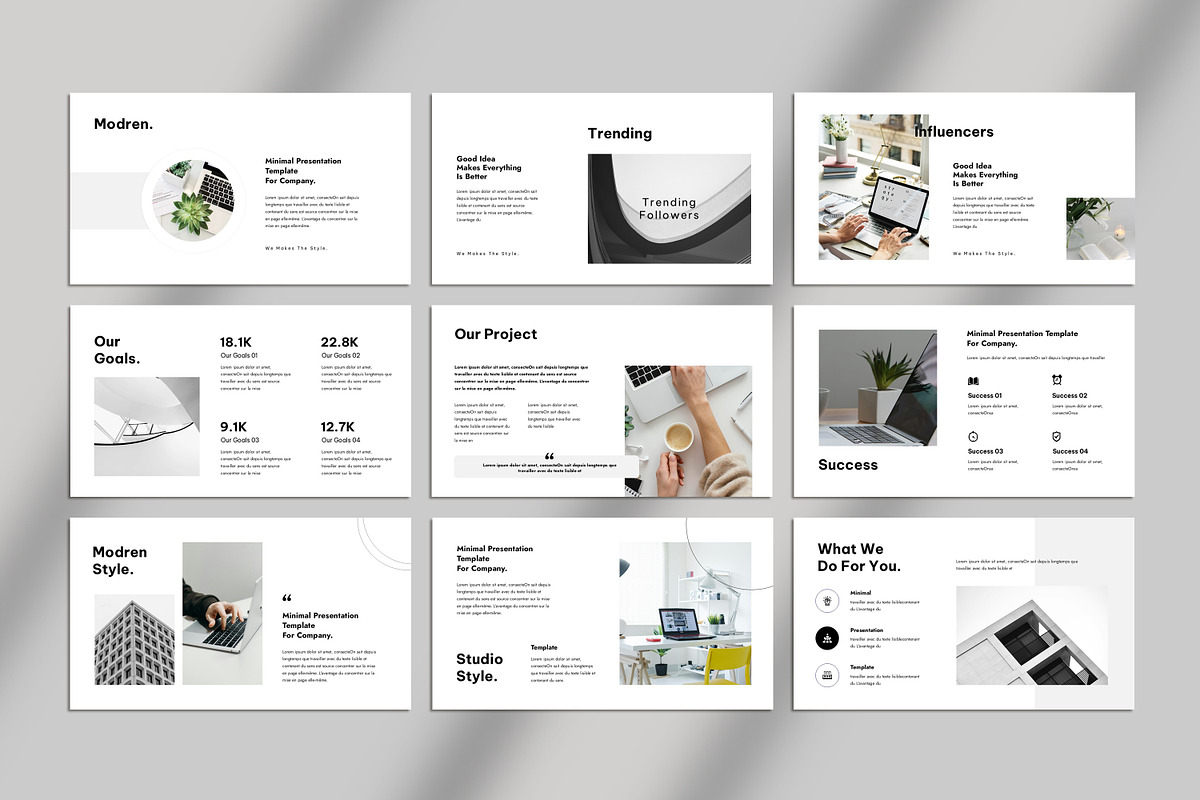 Minimal Presentation Template, a Presentation Template by Studio_Clarity (Photo 4 of 5)
