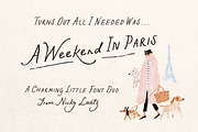 Weekend In Paris Font Duo, a Handwritten Font by Nicky Laatz (Thumbnail 1 of 22)