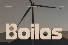 Boilas - Modern Industrial Font