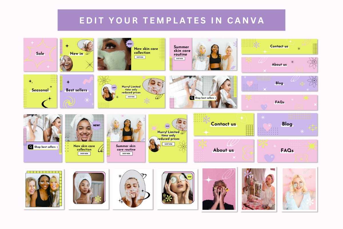 Bright Retro Shopify Website Banners, a Shopify Template by Template Twist Shop (Photo 2 of 5)