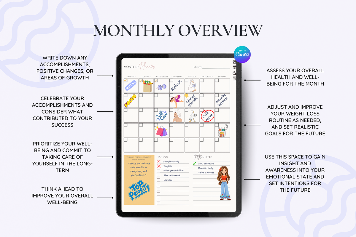 Digital fitness planner preview 4