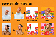 HIPPIE 70s FLOWERS-INSTAGRAM CREATOR, an Illustration by okchizh (Thumbnail 5 of 13)