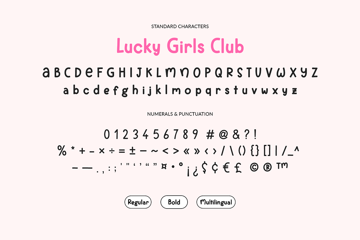 Lucky Girls Club Handwritten Sans, a Handwritten Font by Kaya Fonts (Photo 24 of 25)