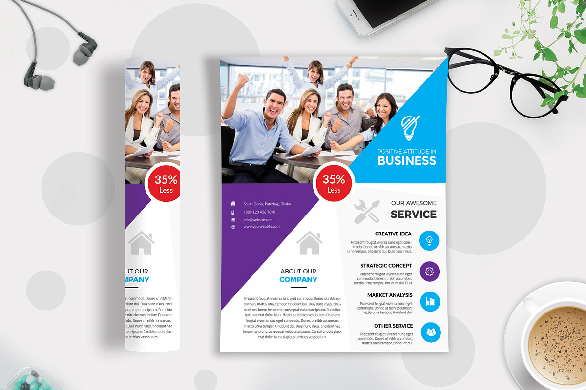 50+ Business Flyers Bundle, a Flyer Template by Imagine Design Studio (Photo 8 of 52)