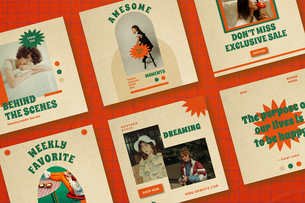 Viviaz Instagram Template, a Social Media Template by Creatchees.std (Photo 2 of 5)