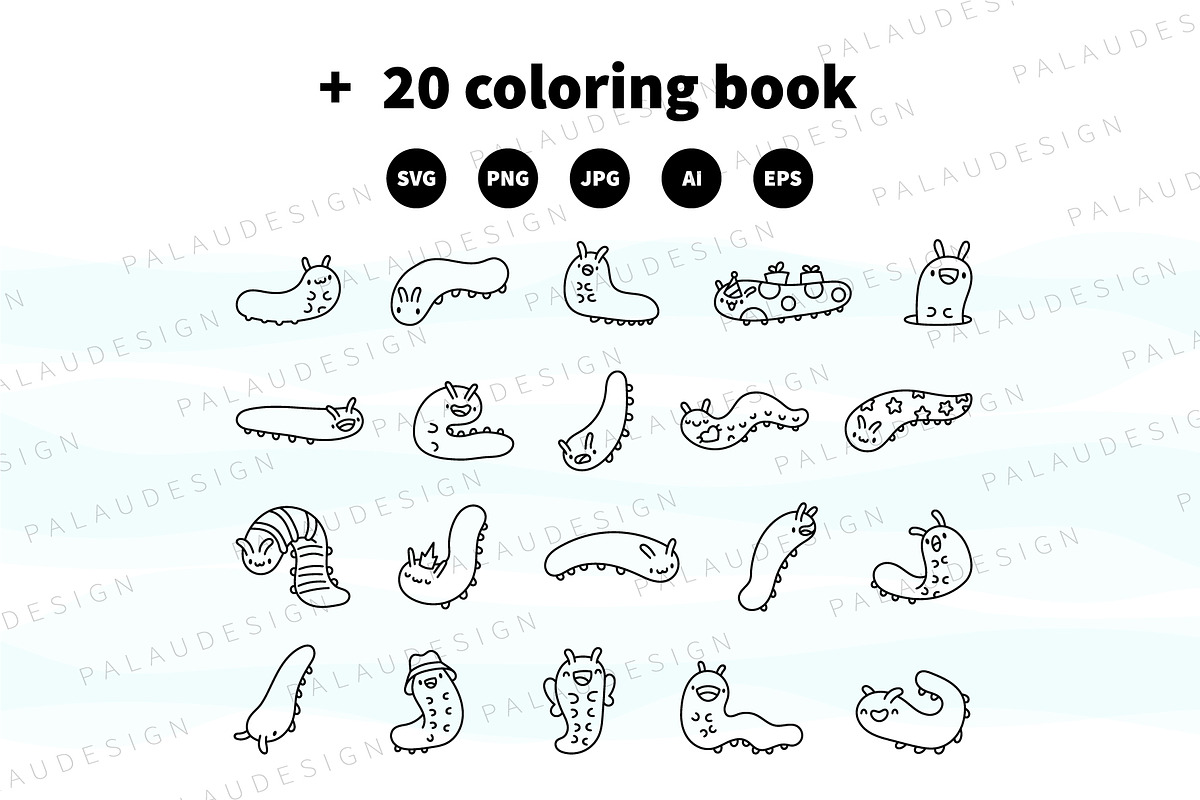 Caterpillar Clipart Bundle, an Animal Illustration by Palau (Photo 8 of 9)