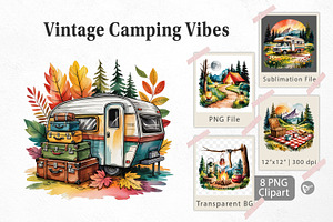 Vintage Camping Vibes, a Graphic by Artnoy