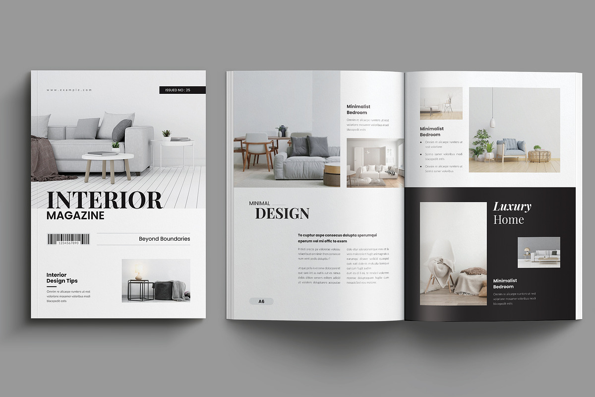 Interior Design Magazine Template, a Magazine Template by NorthPeak (Photo 3 of 9)