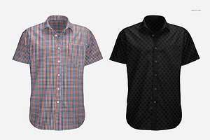 Short Sleeve Dress Shirt Mockup