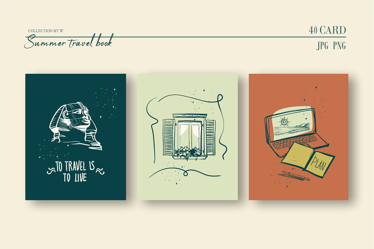 Summer travel book, an Object Graphic by Collection by VY (Photo 3 of 14)