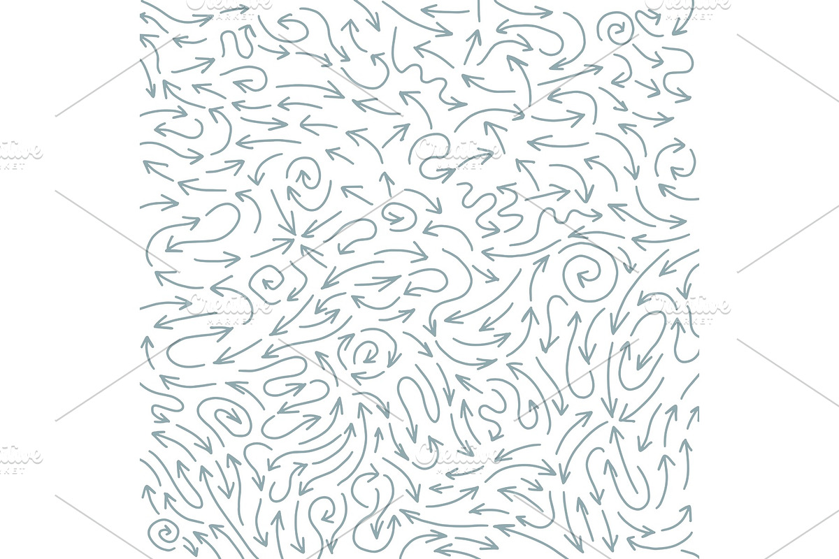 The random movement of the arrows, an Illustration by Ilia Design