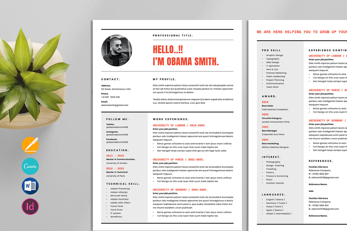 Resume Bundle, a Resume Template by Occy Design (Photo 18 of 28)