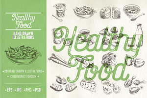 Healthy Food Illustrations