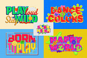 Colorful Playful Text Effect, a Layer Style Add-On by Matsero (Thumbnail 3 of 4)