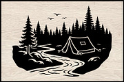 Endless Wilderness PuzzleClipart Set, an Object Illustration by Designer_Momina (Thumbnail 3 of 13)