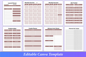 2024 Online Business Planner Canva