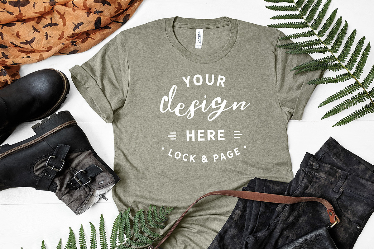 T-Shirt Mockup Bundle Bella Canvas, a Shirt Mockup by lock and page (Photo 28 of 71)