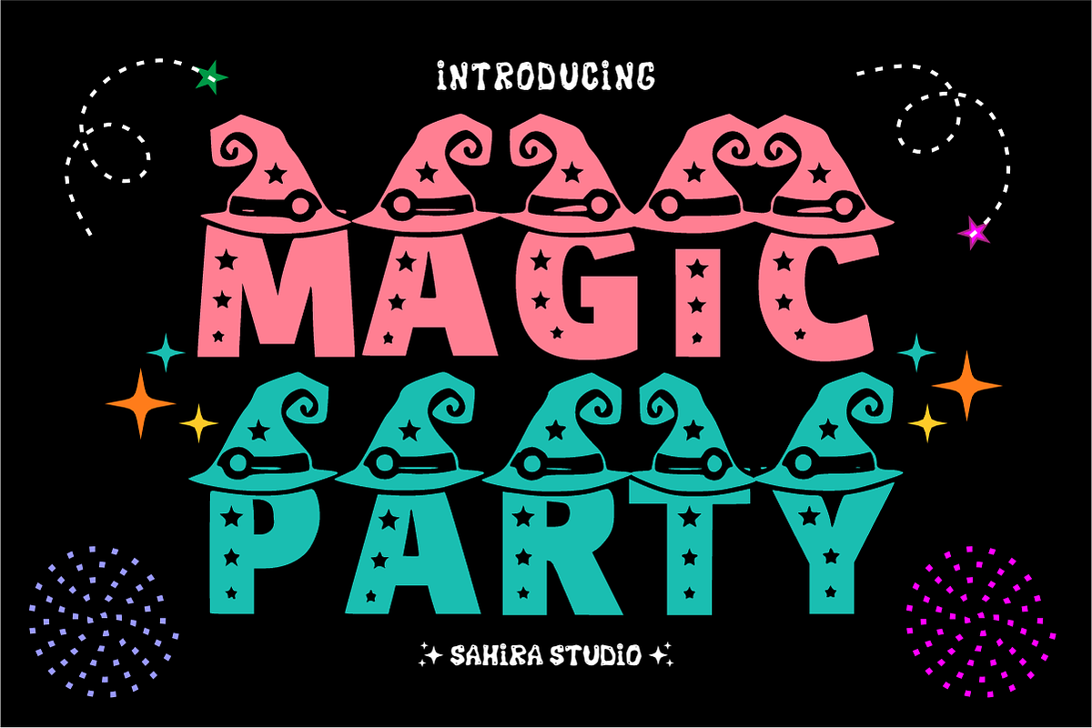 Magic Party - Spooky Witch Font, a Symbol Font by Sahira Studio (Photo 1 of 4)