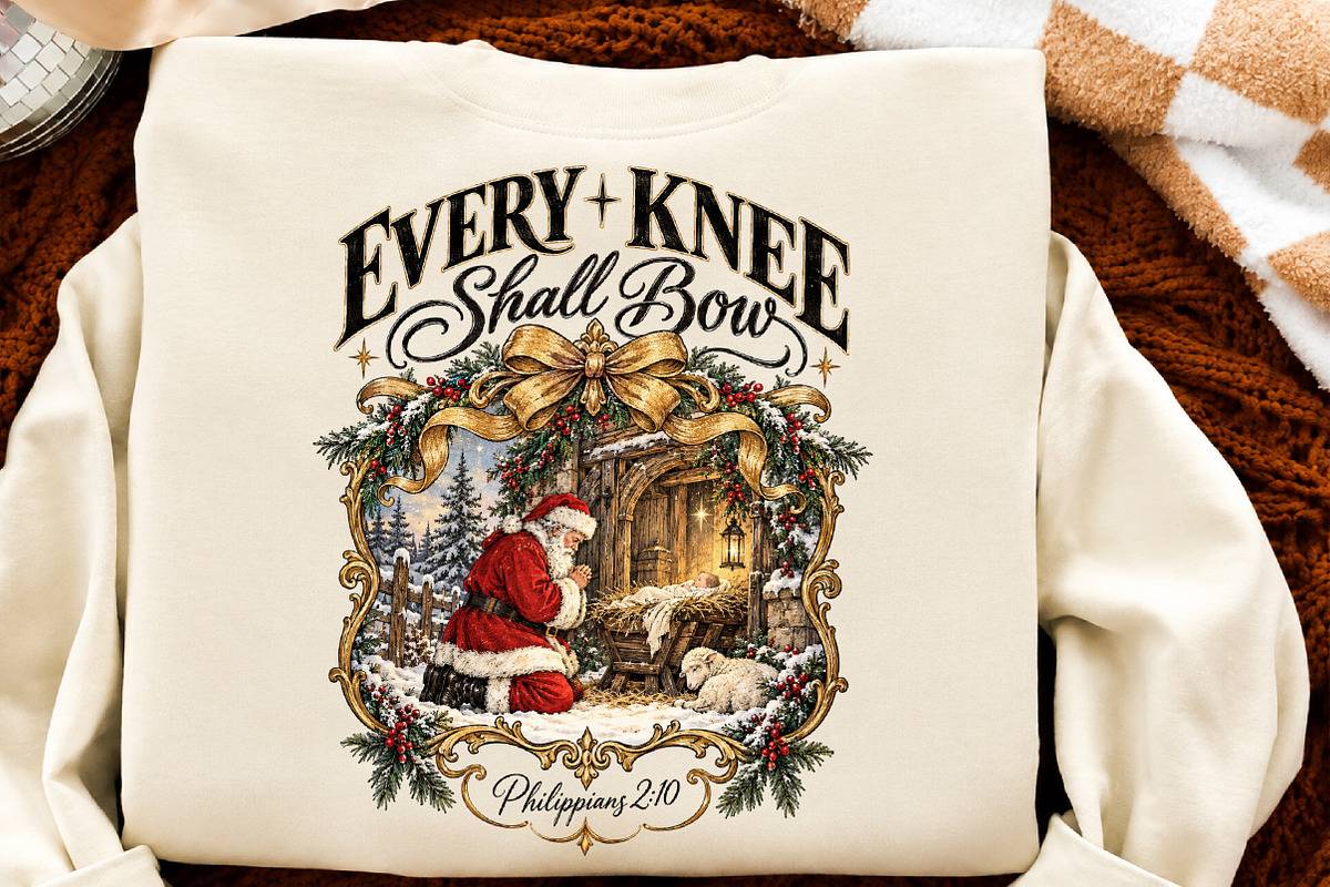 Every Knee Shall Bow Png, Nativity, a Seasonal Illustration by Craft Nest (Photo 6 of 6)