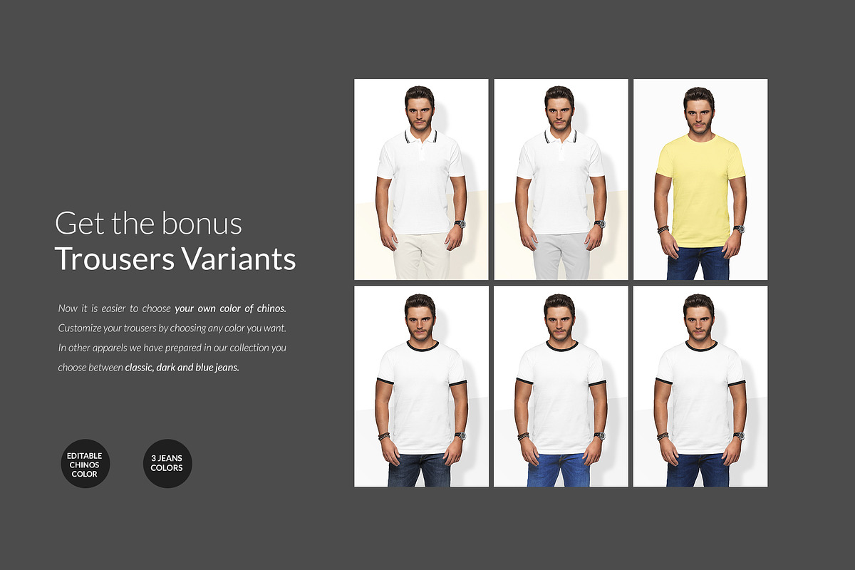 Men Polo Shirt Mockups Set FREE DEMO, a Books & Magazine Mockup by Apparel_Mockups (Photo 18 of 25)