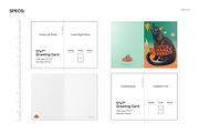 Vintage Halloween 5x7 Card Template, a Card Template by creatsy5 (Thumbnail 2 of 5)