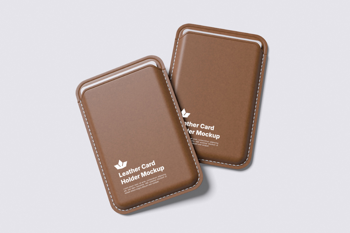 Leather CardHolder Mockup Bundle Set, an Advertising Mockup by Rielismee (Photo 4 of 5)