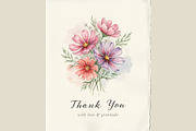 Cosmos Watercolor Floral Clipart, a Decorative Illustration by ForhadGFX (Thumbnail 15 of 15)