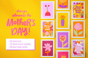 Mother's Day Cards, a Decorative Illustration by ShooShooShop