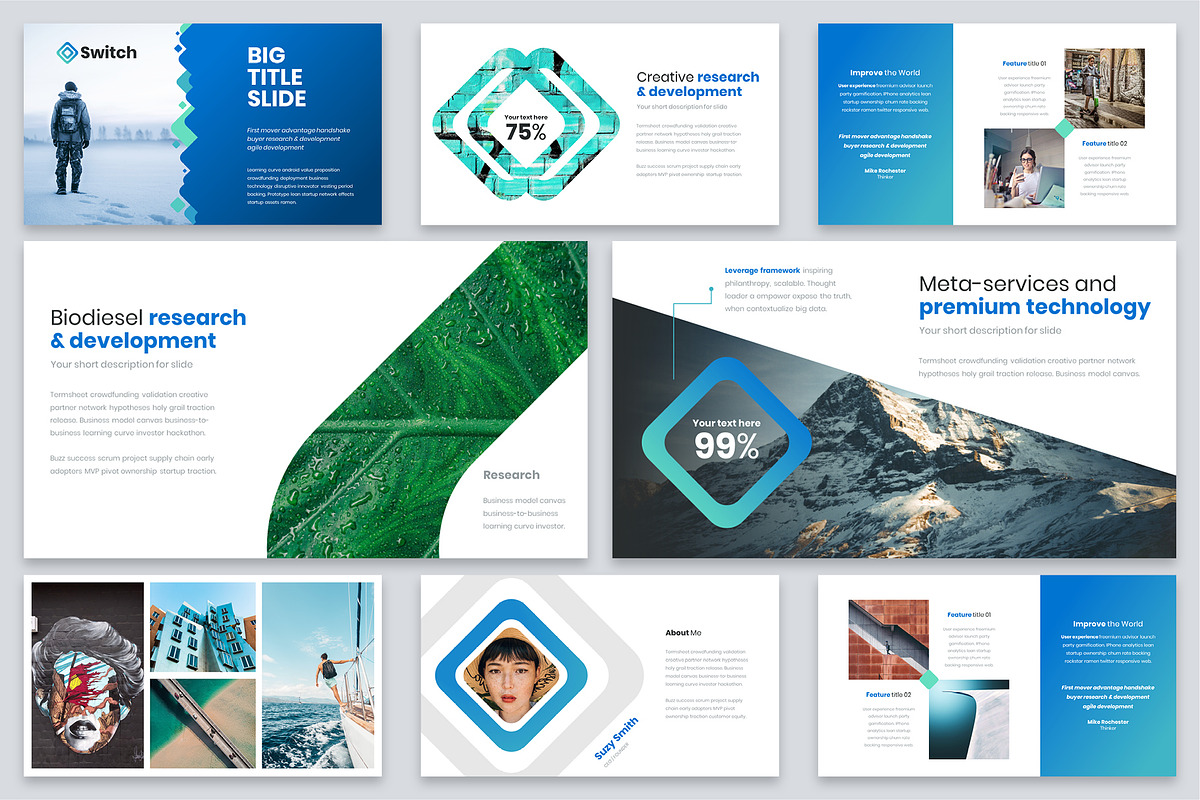 Switch Powerpoint Template, a Presentation Template by Reshapely (Photo 13 of 21)