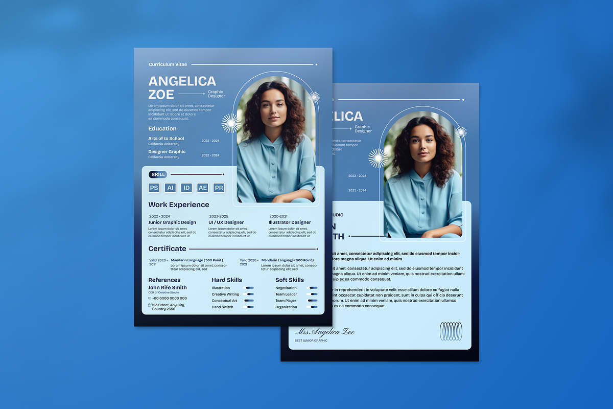 CV Resume, a Resume Template by SquidPixey (Photo 1 of 6)