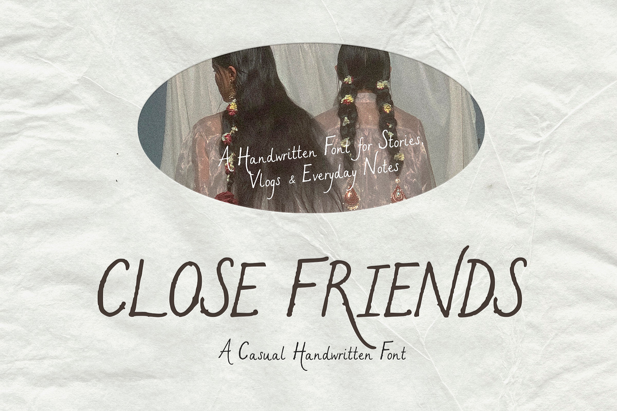 Close Friends Handwritten Font, a Handwritten Font by Mneme (Photo 1 of 8)