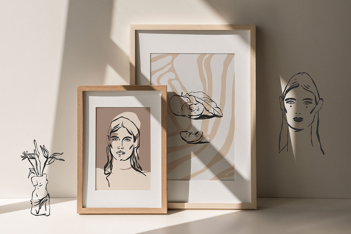 Feminine abstract poster gallery, a Person Illustration by Anastasy_helter (Photo 27 of 32)