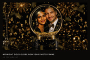 Gold Snow Globe Photo Effect, a Social Media Template by DesignerCandies (Thumbnail 1 of 4)