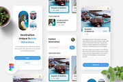 Excursion - Traveling App, an UI Kit Template by Panen Creative (Thumbnail 1 of 3)