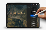 Texture brushes for Procreate, a Brush Add-On by BocadebraShop (Thumbnail 2 of 6)