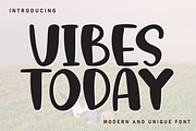 Vibes Today | Script Font, a Script Font by Scratchones (Thumbnail 1 of 8)