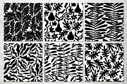 Black And White Floral Patterns, a Pattern Graphic by pineart (Thumbnail 2 of 7)