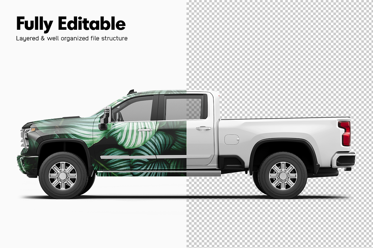 Pickup Truck Mockup 17, a Product Mockup by Mockupix (Photo 4 of 12)