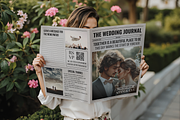 Newspaper Wedding Invitation, an Invitation Template by ZoloDesignHub (Thumbnail 7 of 10)