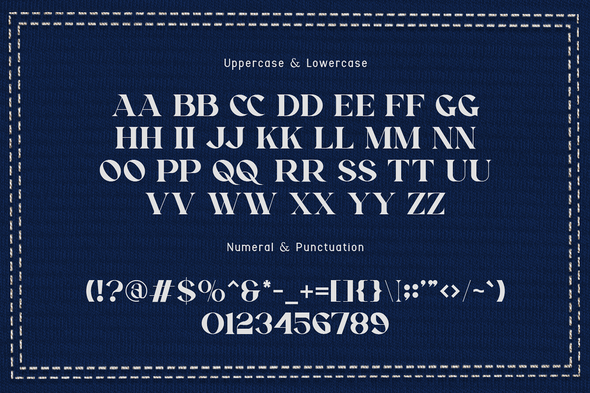 Florence - Embroidery Serif Font, a Serif Font by overlaytemplates (Photo 9 of 10)