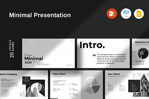 Minimal Presentation Template, a Presentation Template by Alvi-Studio