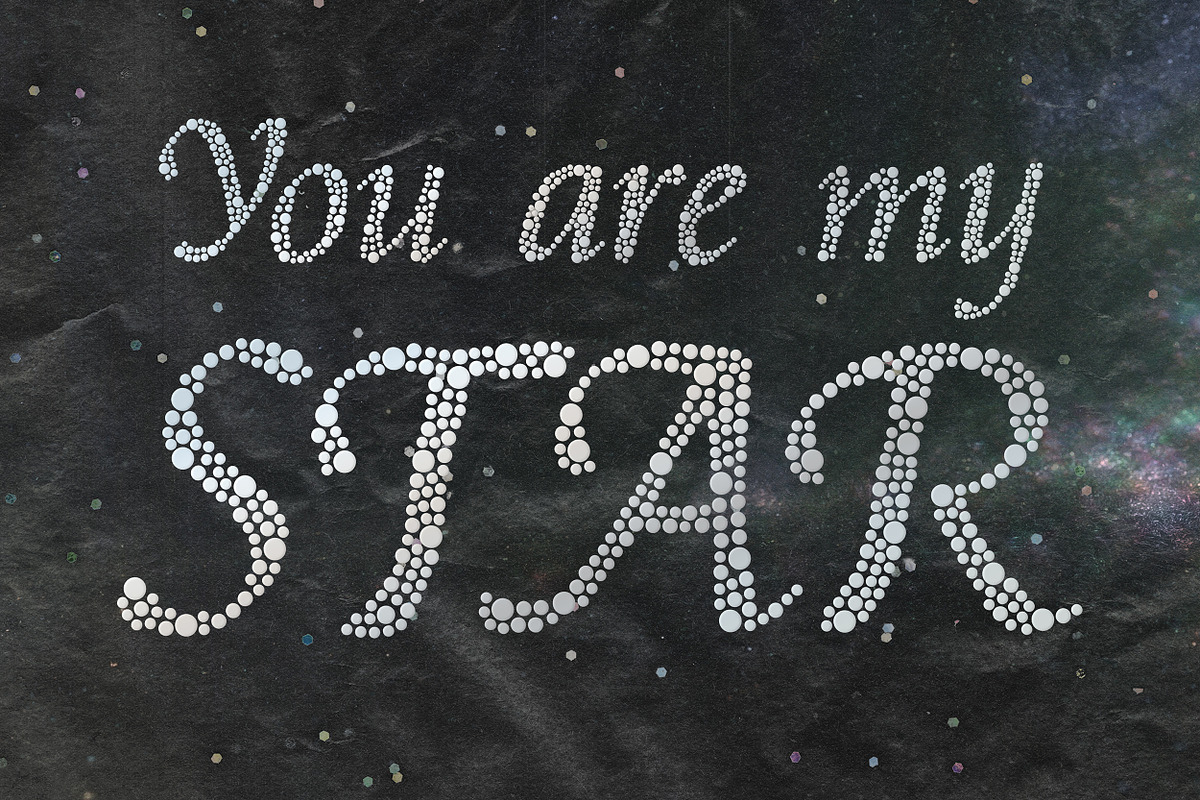 Soft Glow | Decorative Dots Font, a Handwritten Font by AnMark (Photo 8 of 11)